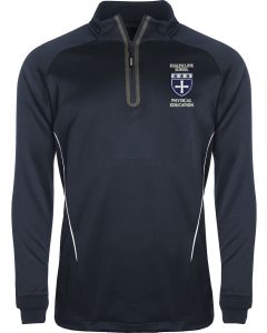 Egglescliffe School Unisex PE 1/4 Zip Top - Navy/White
