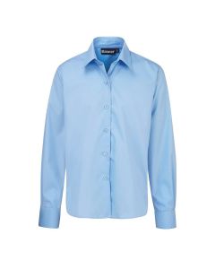 Girls Long Sleeve Twin Pack Blouse - Blue