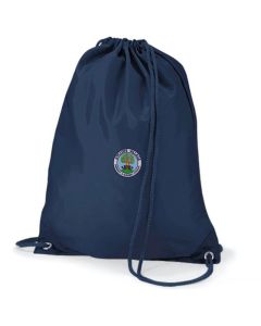 Aycliffe Navy Gym Bag w/Logo (Optional)
